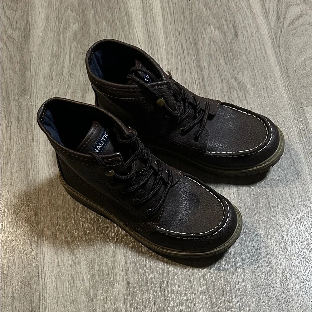 Nautica Kids' Brown Lace-Up Boots